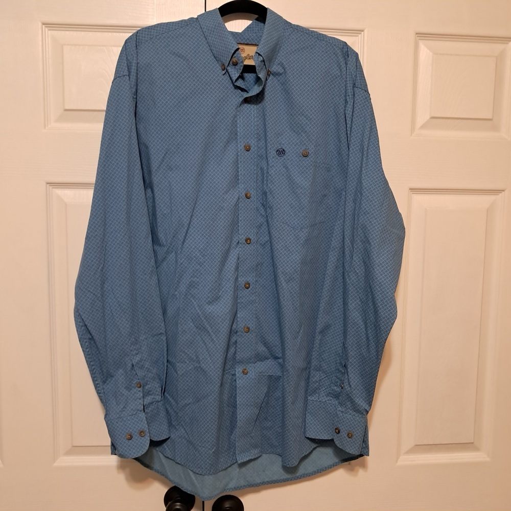 Wrangler Geometric Patterned Shirt in Blue